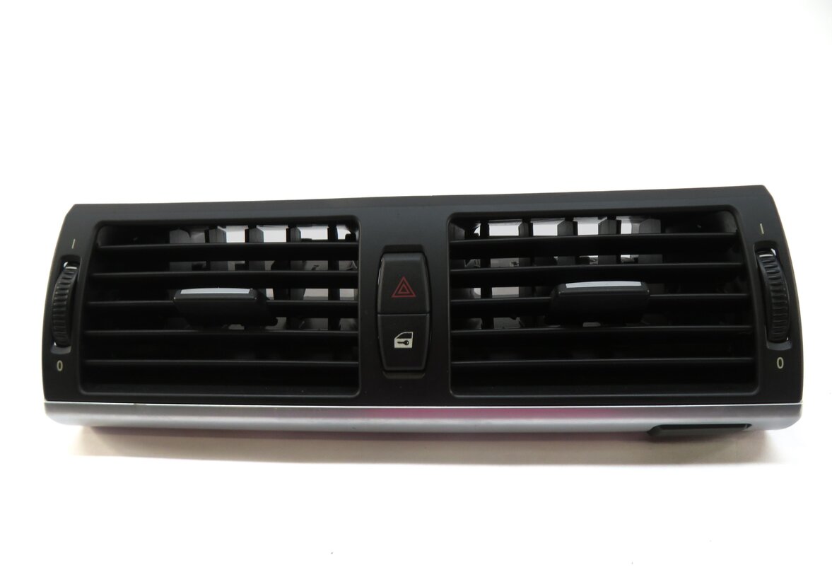 Thumbnail 2: 2012 BMW X5 (E70) FRONT CENTER DASH HVAC A/C HEATER DUAL AIR VENT (BLACK SILVER)