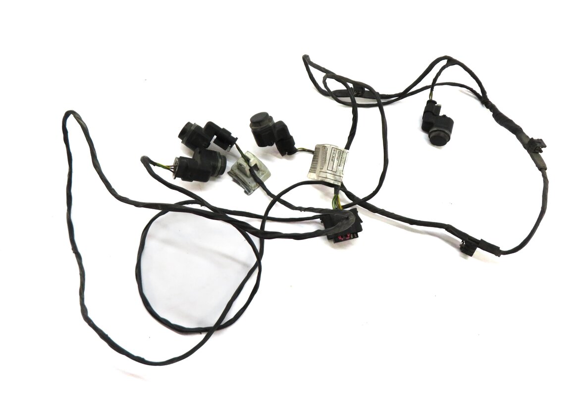 2012 BMW X5 (E70) REAR PDC PARKING DISTANCE CONTROL SET/4 w/ WIRING WIRE HARNESS