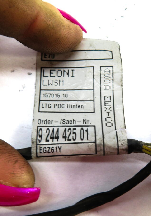 Thumbnail 3: 2012 BMW X5 (E70) REAR PDC PARKING DISTANCE CONTROL SET/4 w/ WIRING WIRE HARNESS