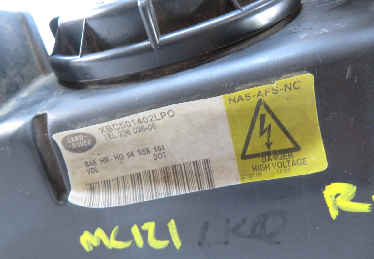 Thumbnail 7: 2006-2009 RANGE ROVER (L322) RIGHT HID XENON ADAPTIVE AFS HEADLIGHT LIGHT LAMP