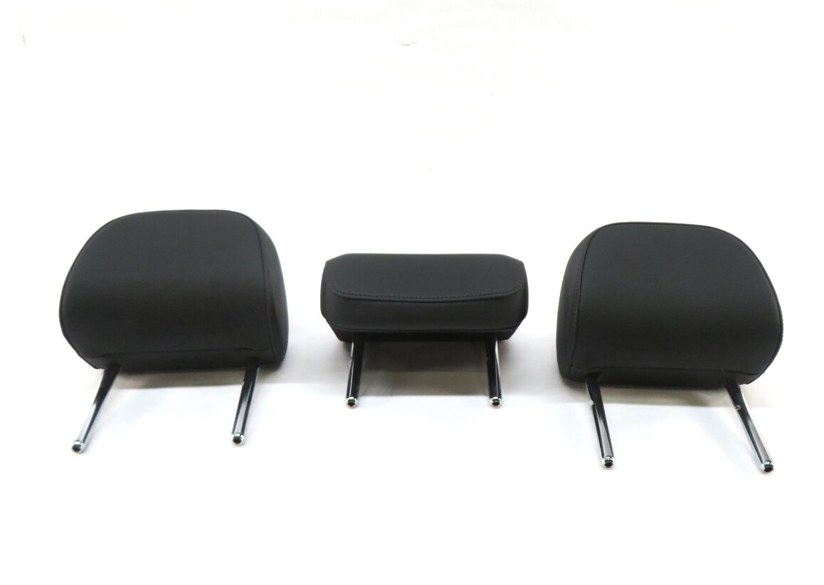 Thumbnail 2: 2015 AUDI A3 (8V) REAR LEFT CENTER RIGHT SEAT HEADREST SET-3 (BLACK FZ)
