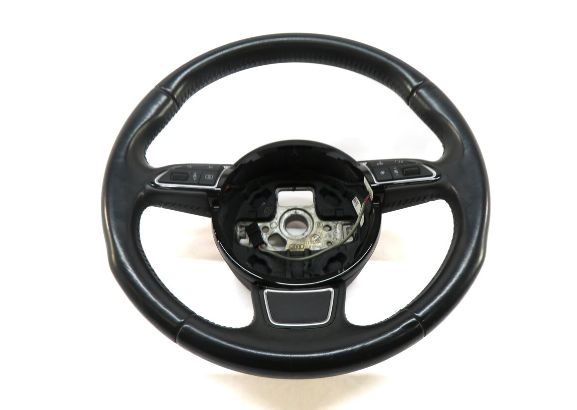 Thumbnail 4: 2015-2016 AUDI A3 (8V) LEFT DRIVER 3-SPOKE STEERING WHEEL (BLACK)
