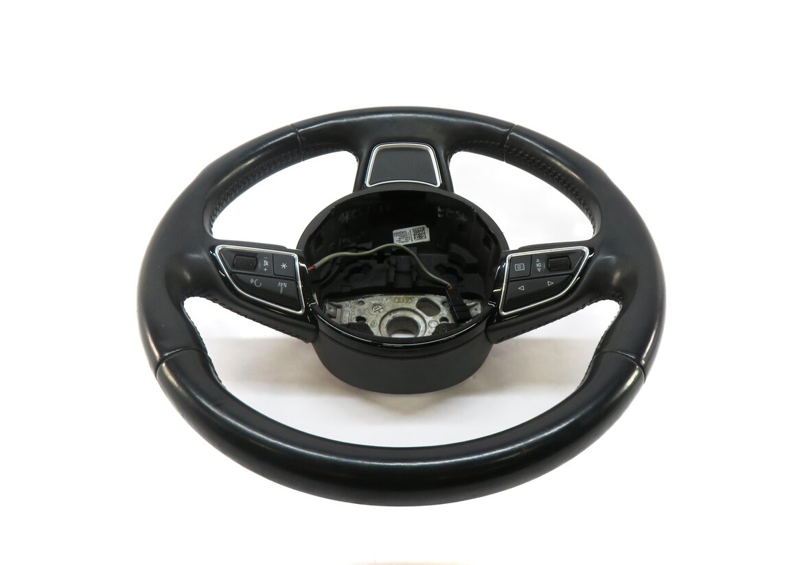 Thumbnail 5: 2015-2016 AUDI A3 (8V) LEFT DRIVER 3-SPOKE STEERING WHEEL (BLACK)