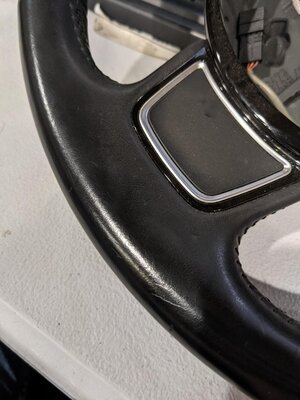 Thumbnail 8: 2015-2016 AUDI A3 (8V) LEFT DRIVER 3-SPOKE STEERING WHEEL (BLACK)