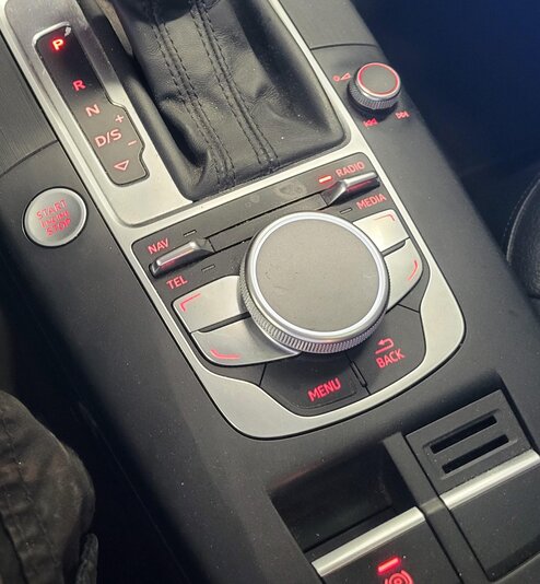 Thumbnail 2: 2015 AUDI A3 (8V) GEAR SHIFTER TRIM w/ MMI CONTROL SWITCH