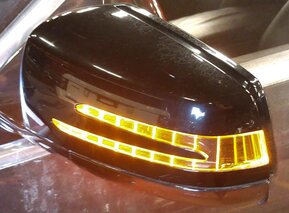 Thumbnail 2: 10-13 MERCEDES S-CLASS W221 LEFT DOOR MIRROR P-FOLD HEAT MEMORY AUTODIM (BLACK)