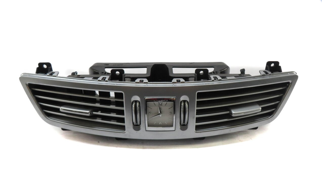 2012 MERCEDES S550 W221 FRONT CENTER DASH A/C HEATER AIR VENT w/ CLOCK (GRAY)