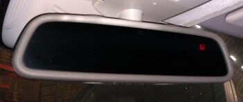 Thumbnail 2: 12-14 MERCEDES CL550 CL600 S350 S400 - HOMELINK AUTODIM REARVIEW MIRROR (GREY)
