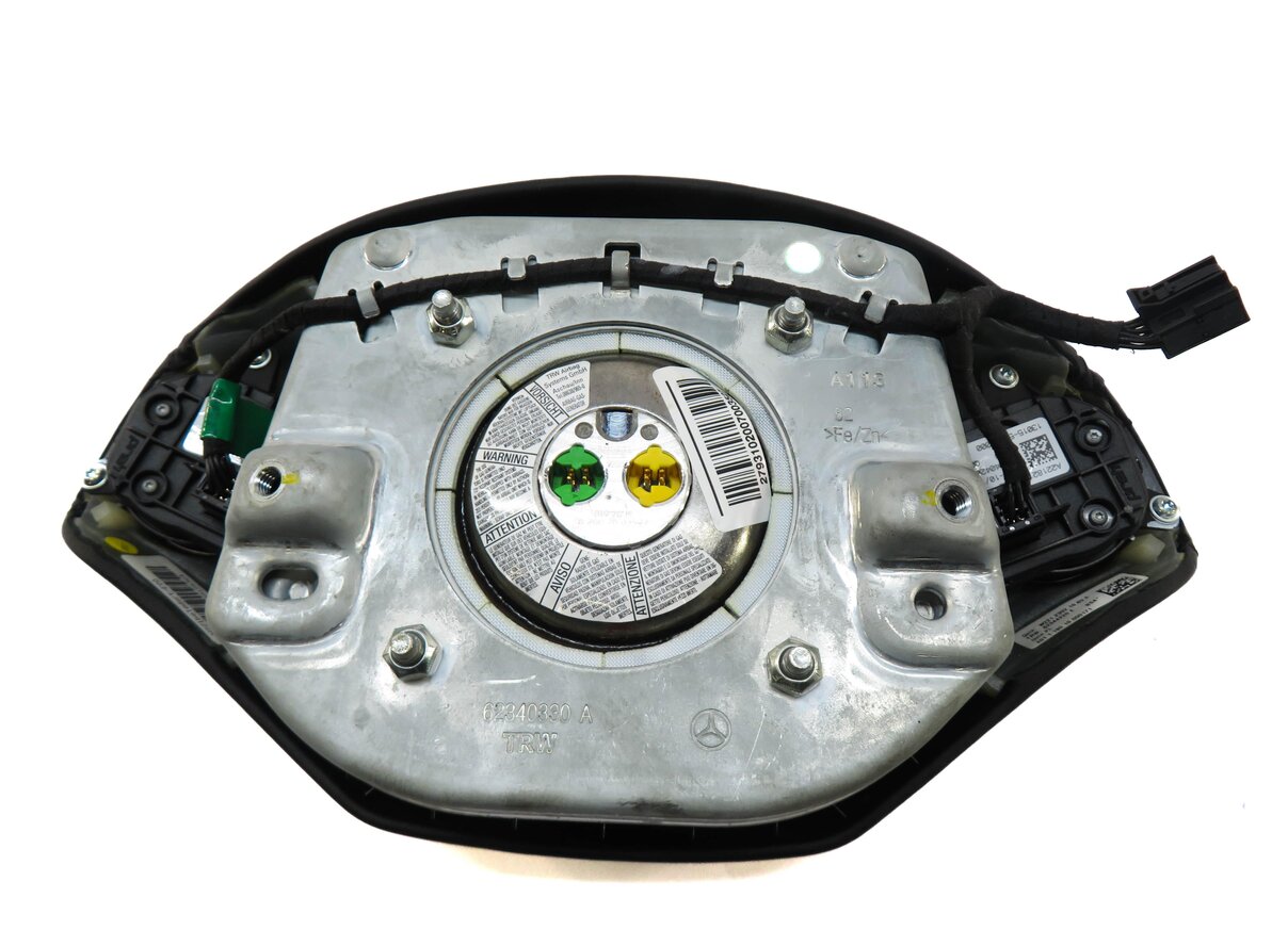 Thumbnail 4: 11-14 MERCEDES CL-CLASS S-CLASS C216 W221 4 SPOKE STEERING WHEEL AIRBAG (BLACK)