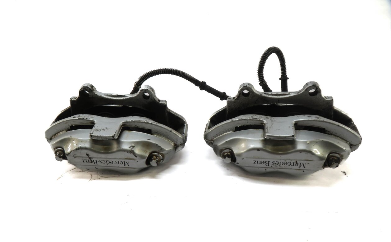 Thumbnail 5: 10-13 MERCEDES S-CLASS W221 FRONT LEFT RIGHT SPORT BRAKE CALIPER SET/2 (SILVER)