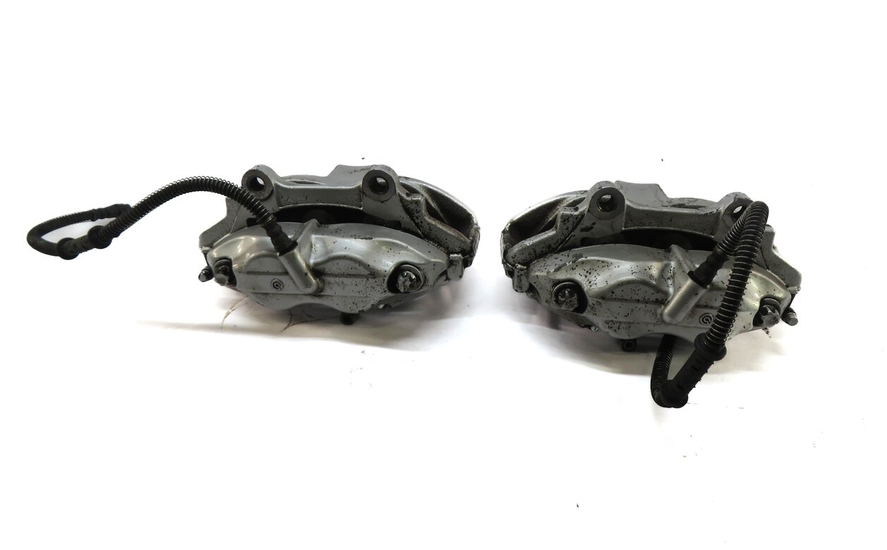 Thumbnail 6: 10-13 MERCEDES S-CLASS W221 FRONT LEFT RIGHT SPORT BRAKE CALIPER SET/2 (SILVER)