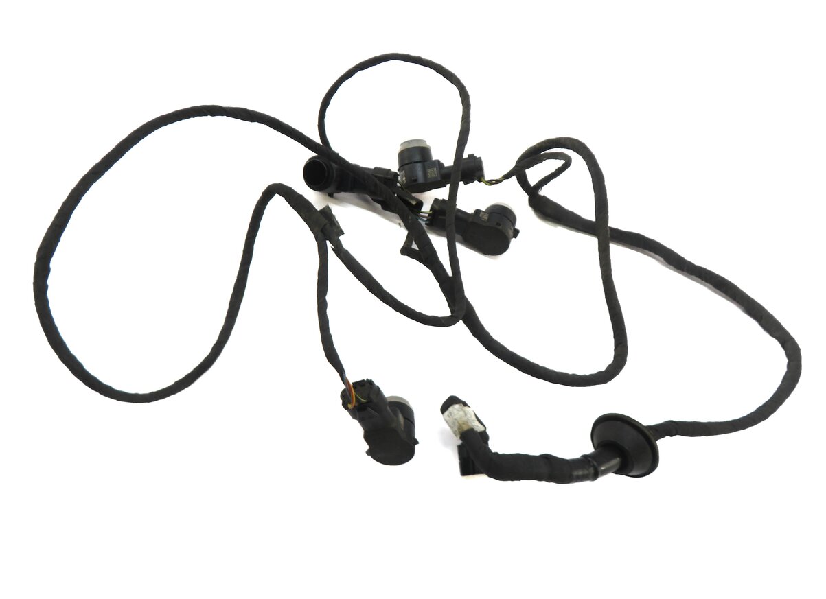 Thumbnail 2: 2012 MERCEDES S550 (W221) REAR PDC SENSOR SET/4 (BLACK 040U) w/ WIRE HARNESS