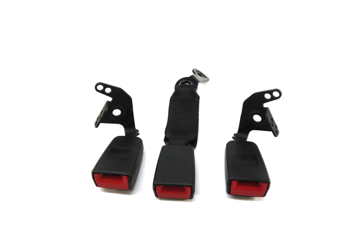 Thumbnail 3: 2014 MERCEDES C250 (W204) REAR SEAT SEATBELT BUCKLE RECEIVER SET (BLACK)