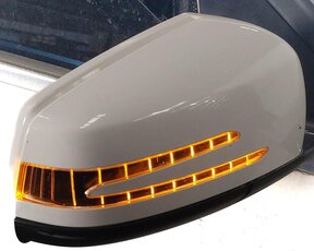 Thumbnail 2: 12-14 MERCEDES C-CLASS (W204) RIGHT PASSENGER HEATED AUTODIM DOOR MIRROR (WHITE)