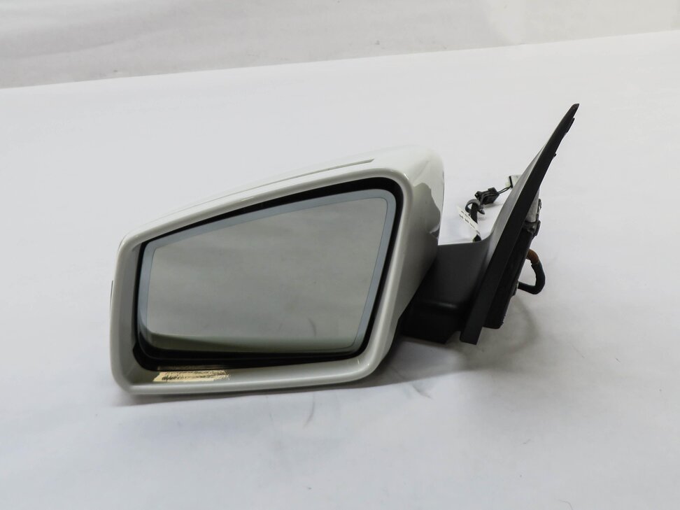 12-14 MERCEDES C250 (W204) FRONT LEFT DRIVER HEATED AUTODIM DOOR MIRROR (WHITE)