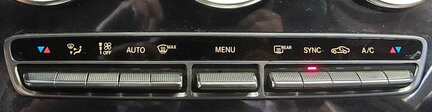 Thumbnail 2: 15-21 MERCEDES C GLC CLASS W205 X253 AC HEATER CLIMATE TEMPERATURE CONTROL PANEL