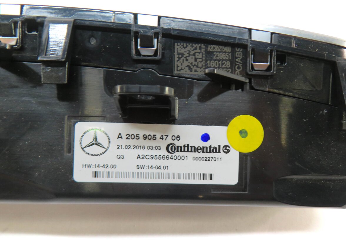 Thumbnail 6: 15-21 MERCEDES C GLC CLASS W205 X253 AC HEATER CLIMATE TEMPERATURE CONTROL PANEL