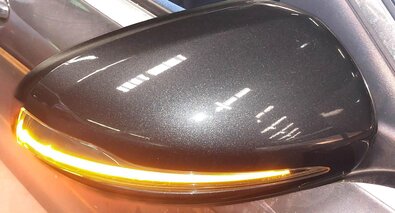 Thumbnail 2: 15-16 MERCEDES C-CLASS (W205) RIGHT BLIND SPOT P-FOLD AUTODIM DOOR MIRROR (GRAY)