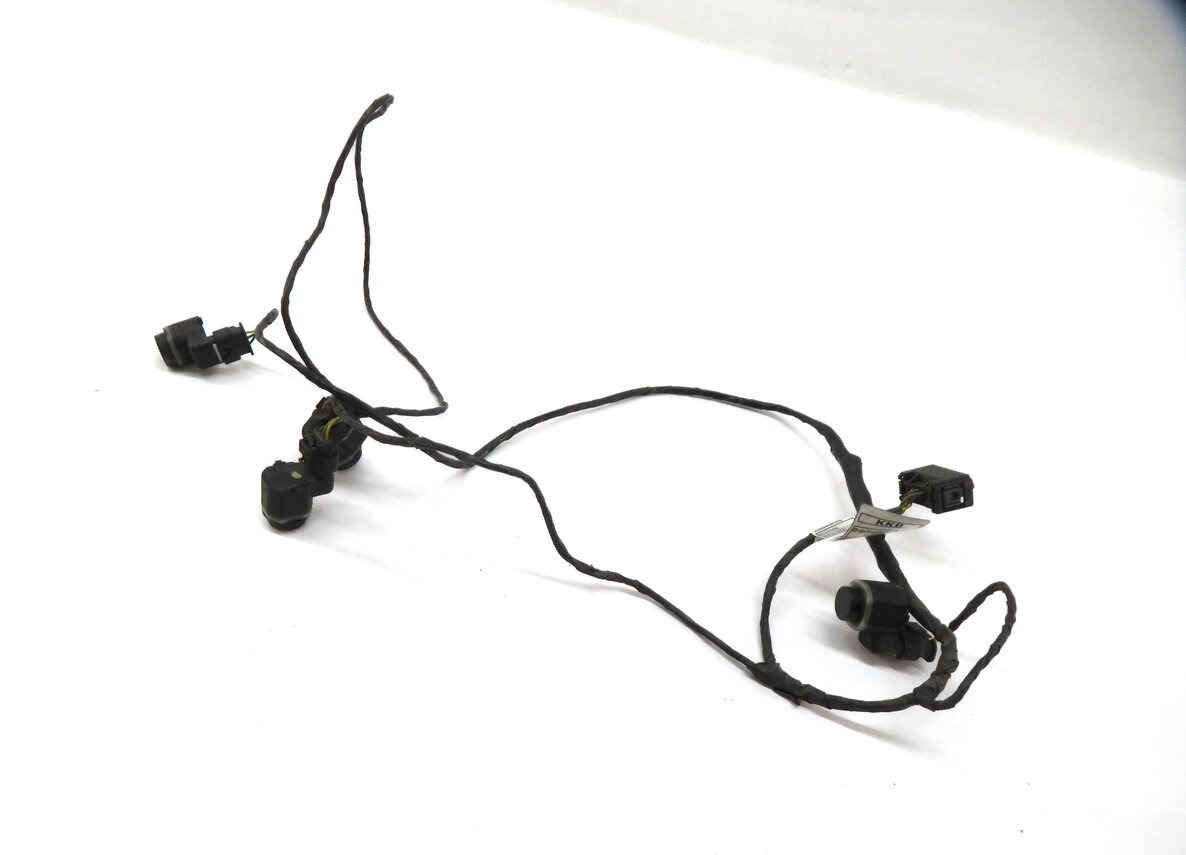2011 BMW X3 F25 REAR PARK ASSIST PDC SENSOR SET/4 (BLACK) w/ WIRE WIRING HARNESS
