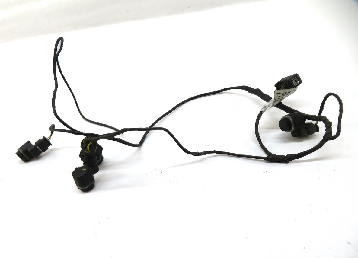 Thumbnail 2: 2011 BMW X3 F25 REAR PARK ASSIST PDC SENSOR SET/4 (BLACK) w/ WIRE WIRING HARNESS