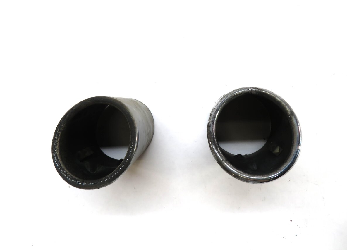 Thumbnail 2: 11-13 BMW X3 (F25) 3.0L TURBO N55 MUFFLER LEFT & RIGHT METAL EXHAUST TIP SET/2