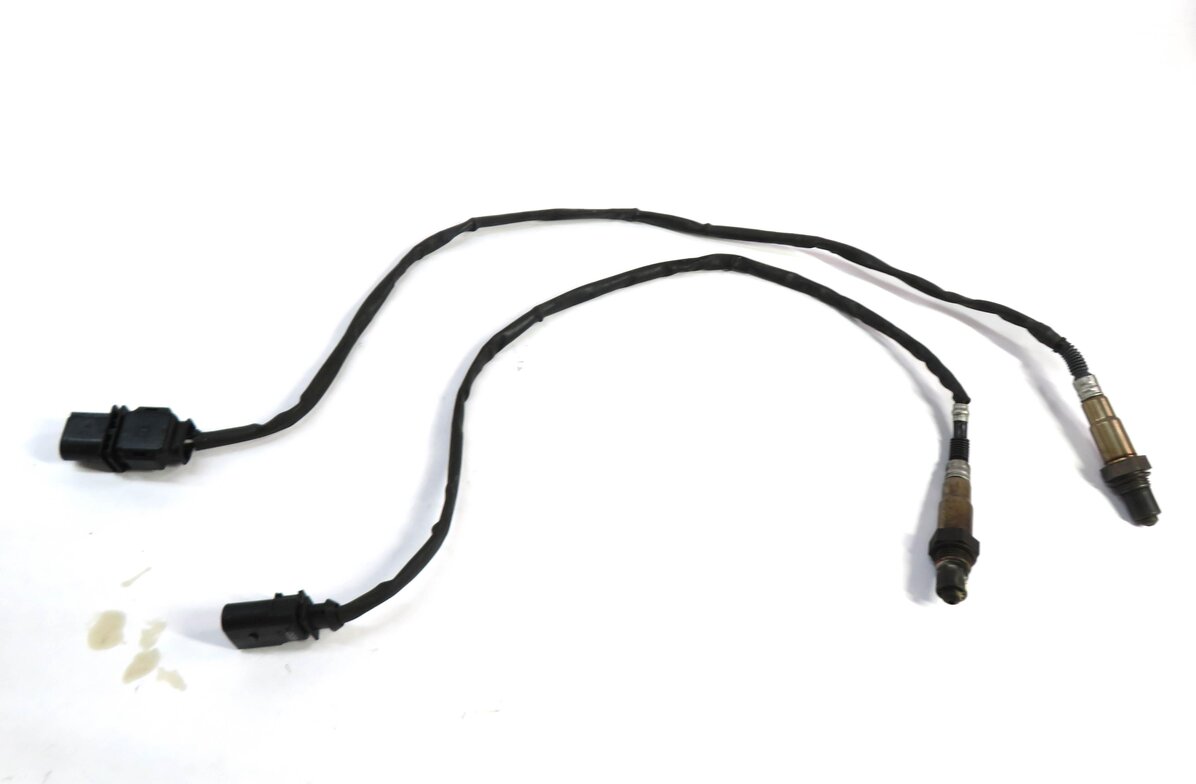 Thumbnail 2: 09 AUDI A4 (B8 8K) 2.0T 2.0L TURBO CAEB ENGINE PRE POST CAT OXYGEN SENSOR SET/2