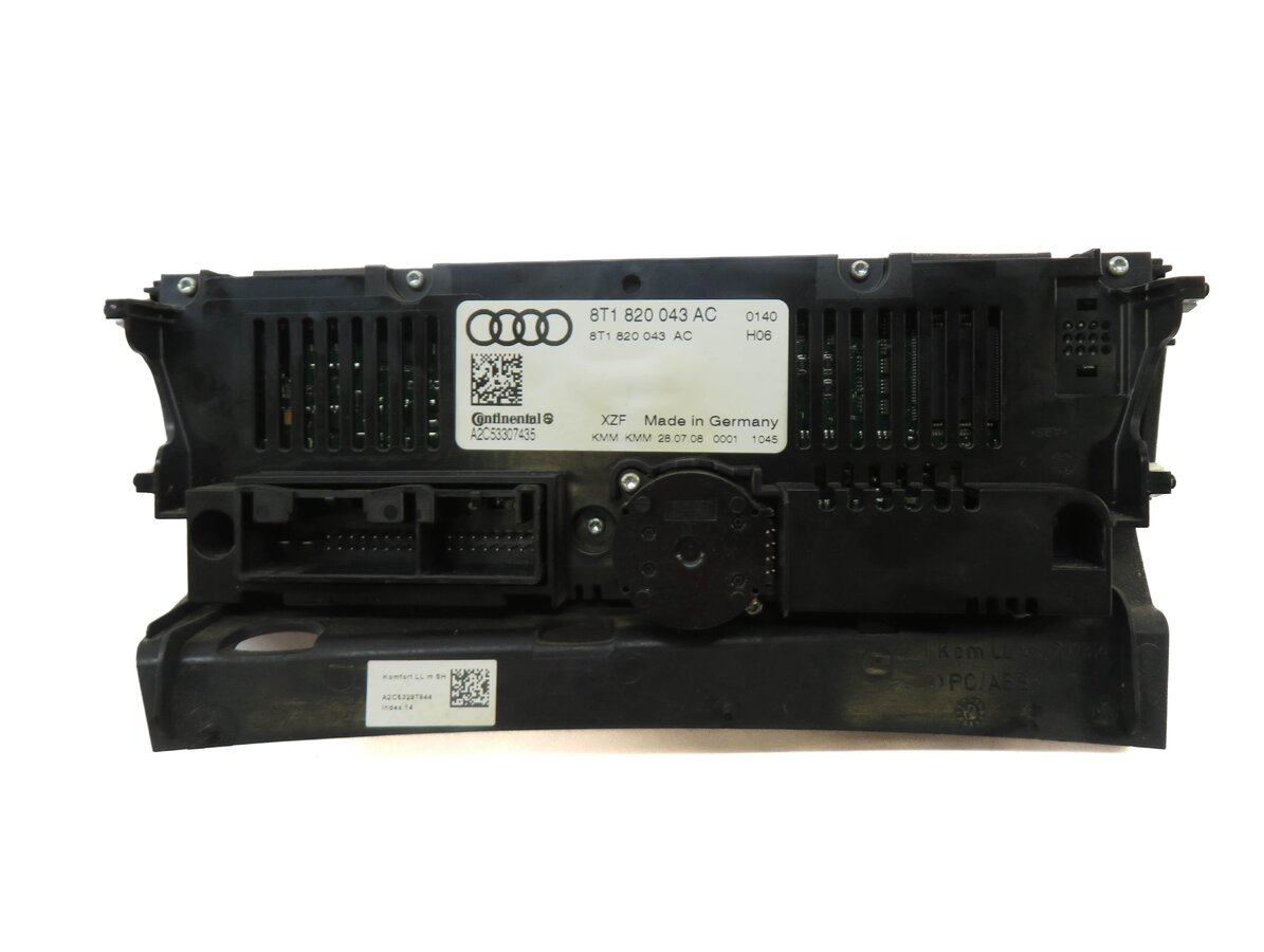 Thumbnail 5: 08-13 A4 S4 A5 S5 Q5 B8 8K 8T FRONT HEATER A/C TEMPERATURE CLIMATE CONTROL PANEL
