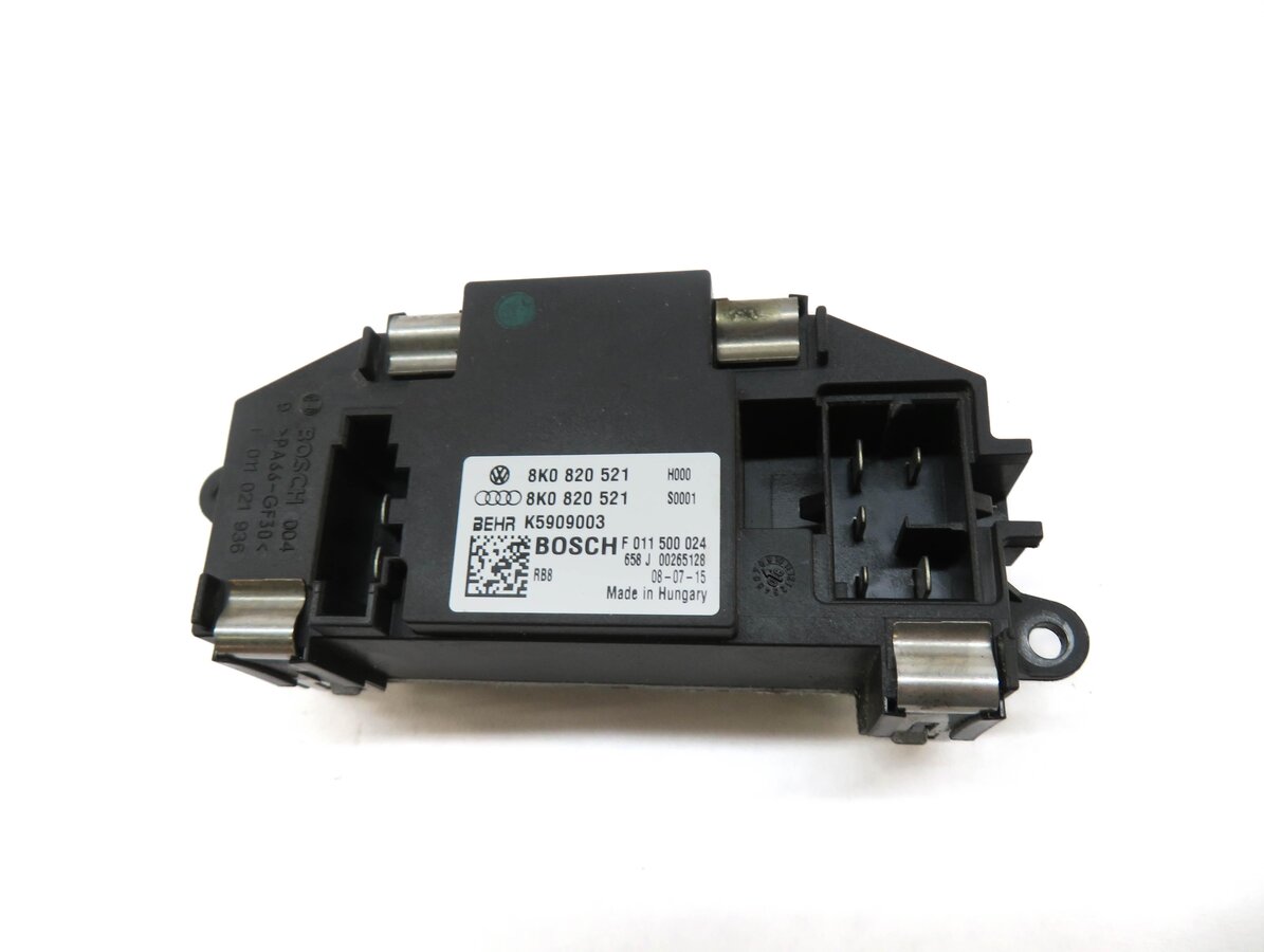 Thumbnail 3: 09-12 AUDI A4 (B8 8K) FRONT A/C AIR CONDITIONING HEATER BLOWER MOTOR RESISTOR