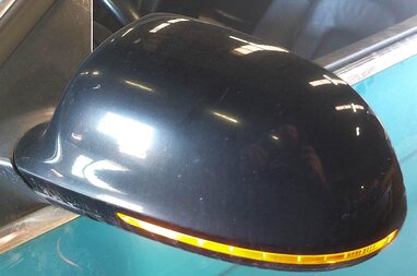 Thumbnail 2: 09 AUDI A4 (B8 8K) SEDAN / WAGON LEFT HEATED MEMORY AUTODIM DOOR MIRROR (BLACK)