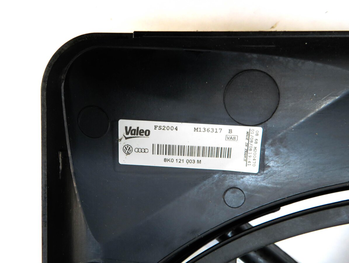 Thumbnail 8: 2009-2017 AUDI A4 A5 Q5 S4 (B8 8T 8R) 2.0L / 3.0L / 3.2L - RADIATOR COOLING FAN
