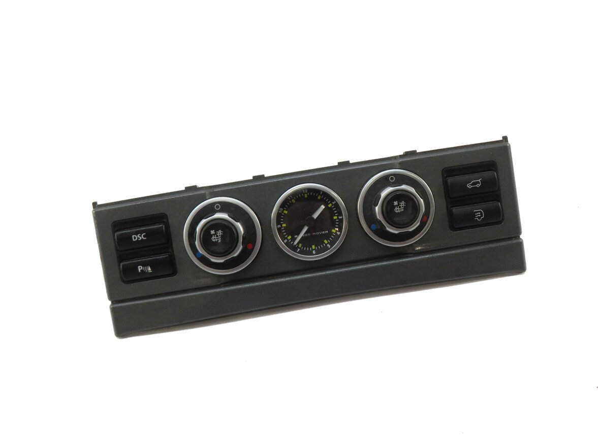 Thumbnail 1: 2008 RANGE ROVER L322 FRONT DSC PDC TRUNK CLOCK SEAT COOL HEATER CONTROL PANEL