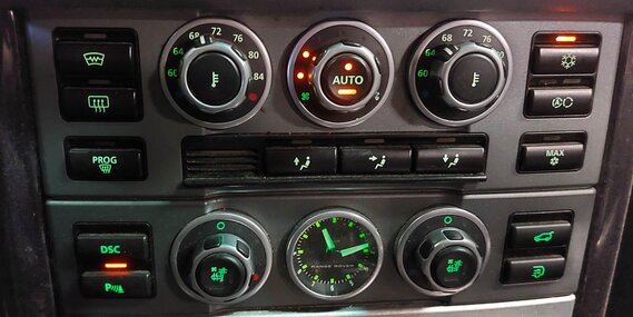 Thumbnail 2: 2008 RANGE ROVER L322 FRONT DSC PDC TRUNK CLOCK SEAT COOL HEATER CONTROL PANEL
