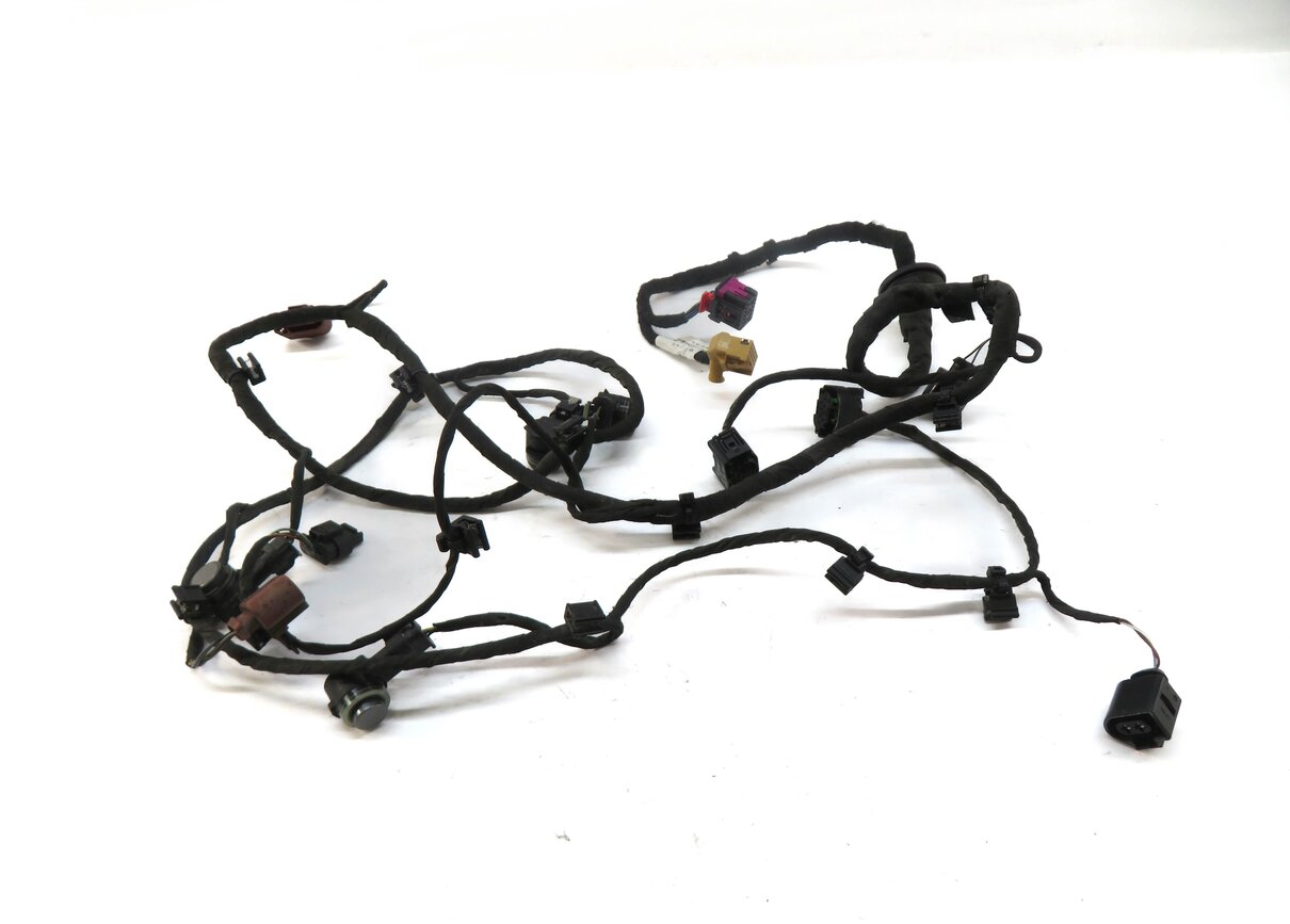 Thumbnail 2: 2017 AUDI Q7 (4M) REAR PDC PARK ASSIST SENSOR SET OF 4 (GRAY) w/ WIRE HARNESS