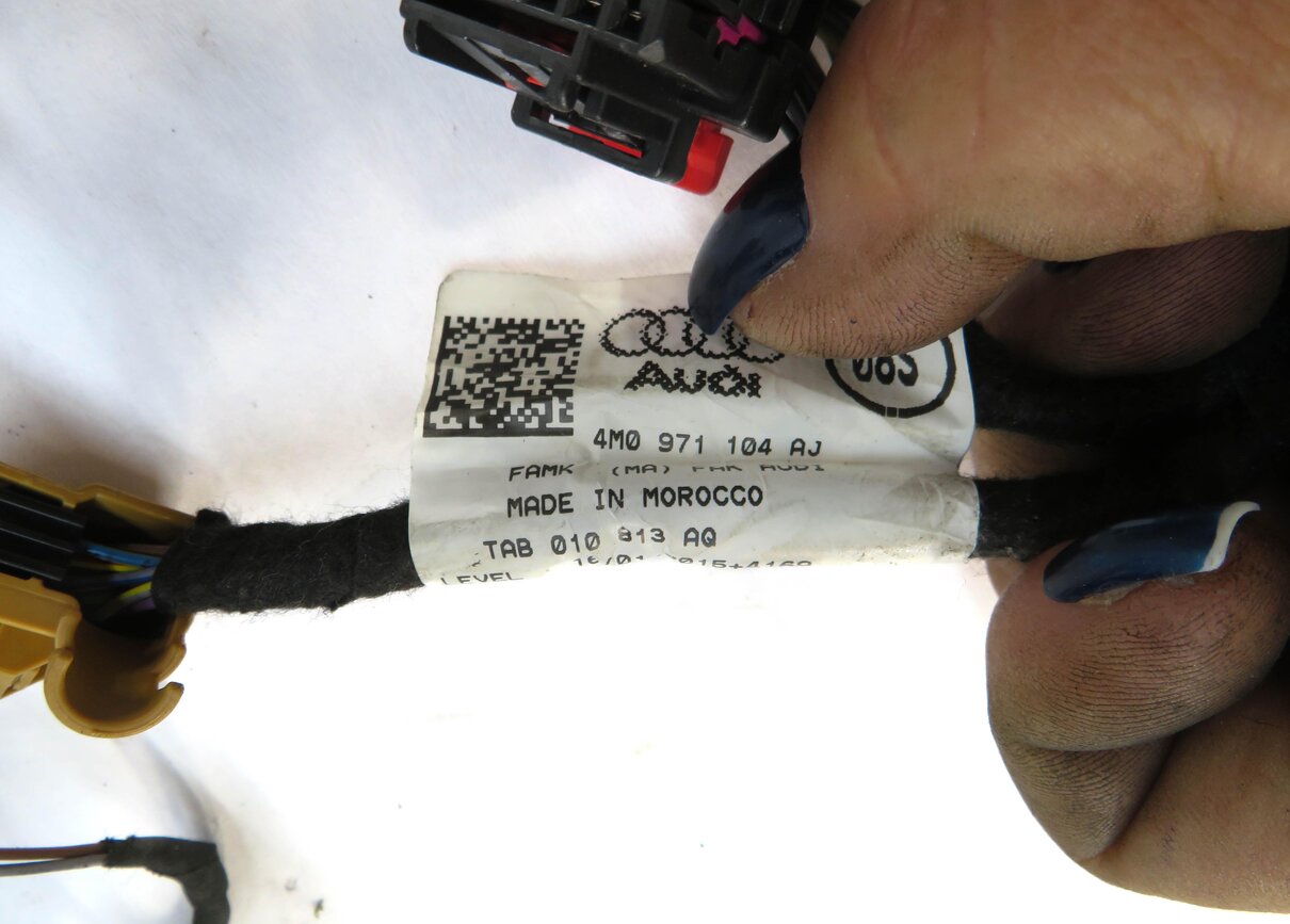 Thumbnail 3: 2017 AUDI Q7 (4M) REAR PDC PARK ASSIST SENSOR SET OF 4 (GRAY) w/ WIRE HARNESS