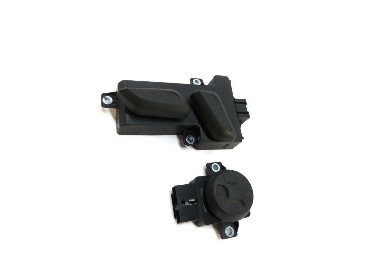 Thumbnail 2: 17 AUDI Q7 (4M) FRONT RIGHT PASSENGER SEAT ADJUST ADJUSTMENT SWITCH SET/2 BLACK