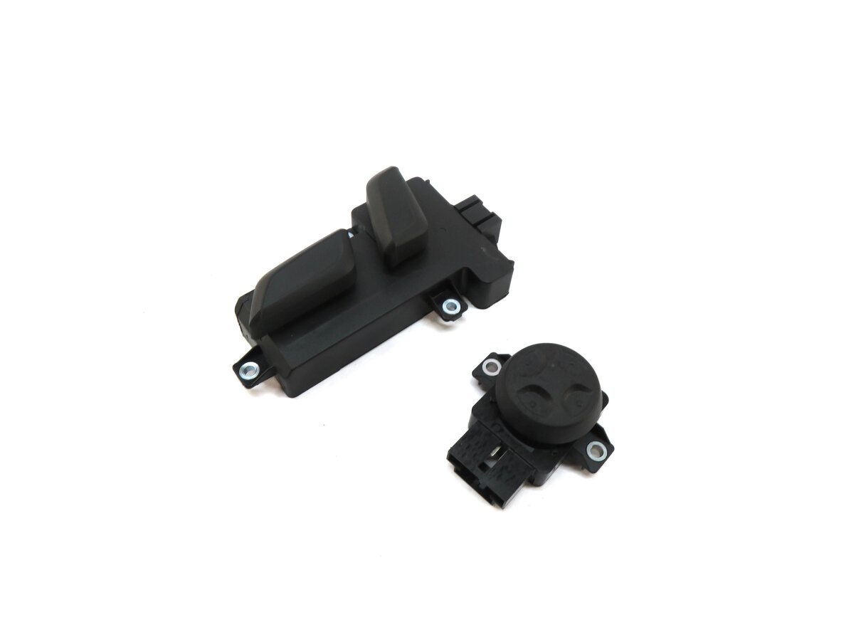 2017 AUDI Q7 (4M) FRONT LEFT DRIVER SEAT ADJUST ADJUSTMENT SWITCH SET/2 (BLACK)
