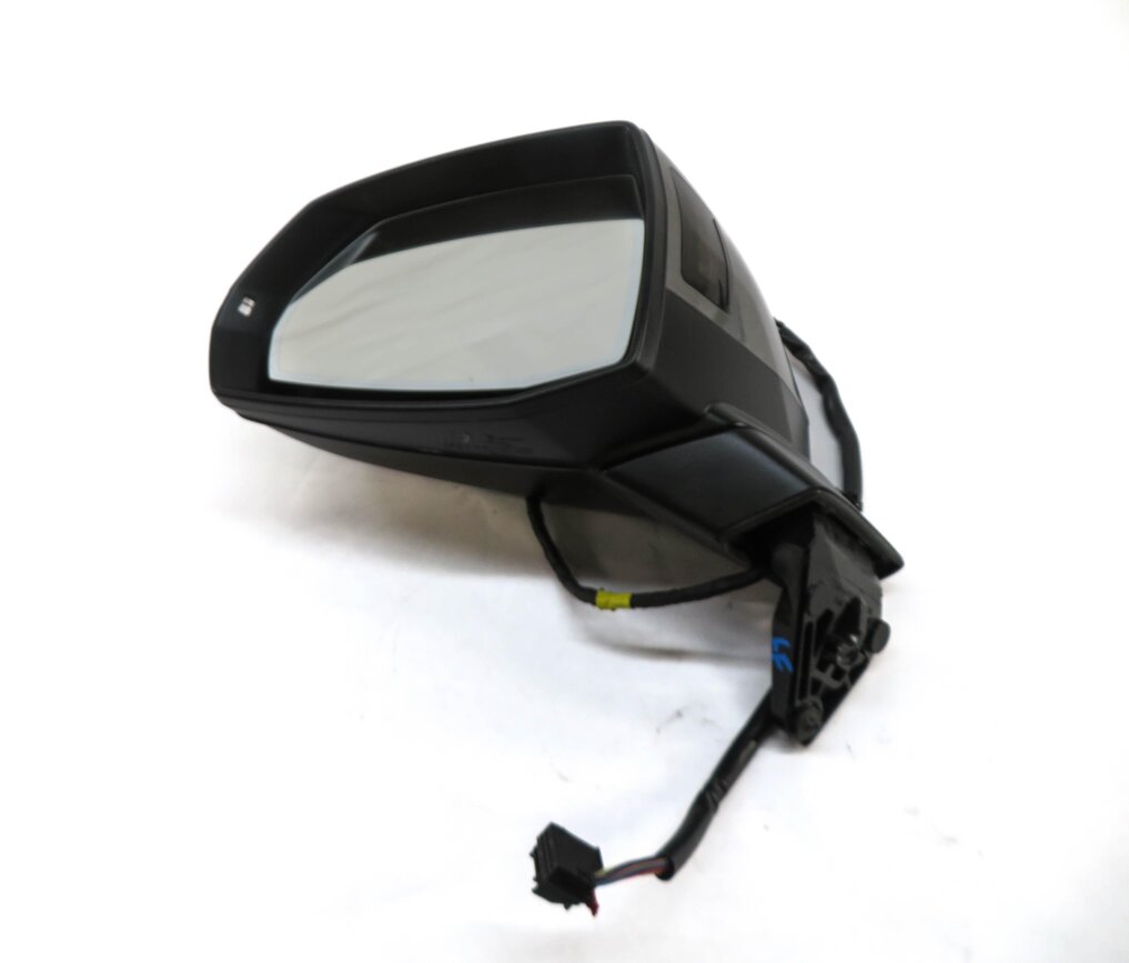 17-19 AUDI Q7 4M FRONT LEFT DRIVER DOOR MIRROR BLIND SPOT AUTODIM HEATED (GRAY)