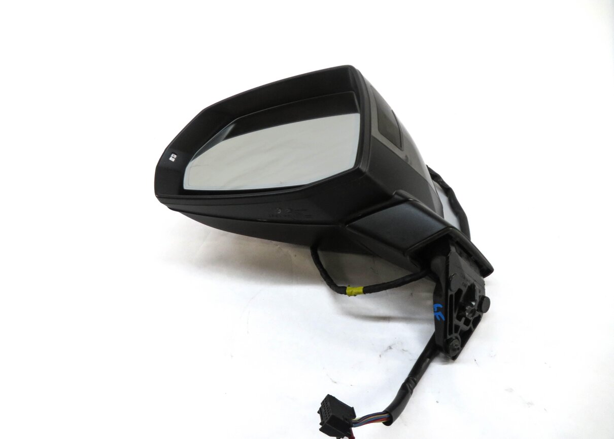 Thumbnail 3: 17-19 AUDI Q7 4M FRONT LEFT DRIVER DOOR MIRROR BLIND SPOT AUTODIM HEATED (GRAY)