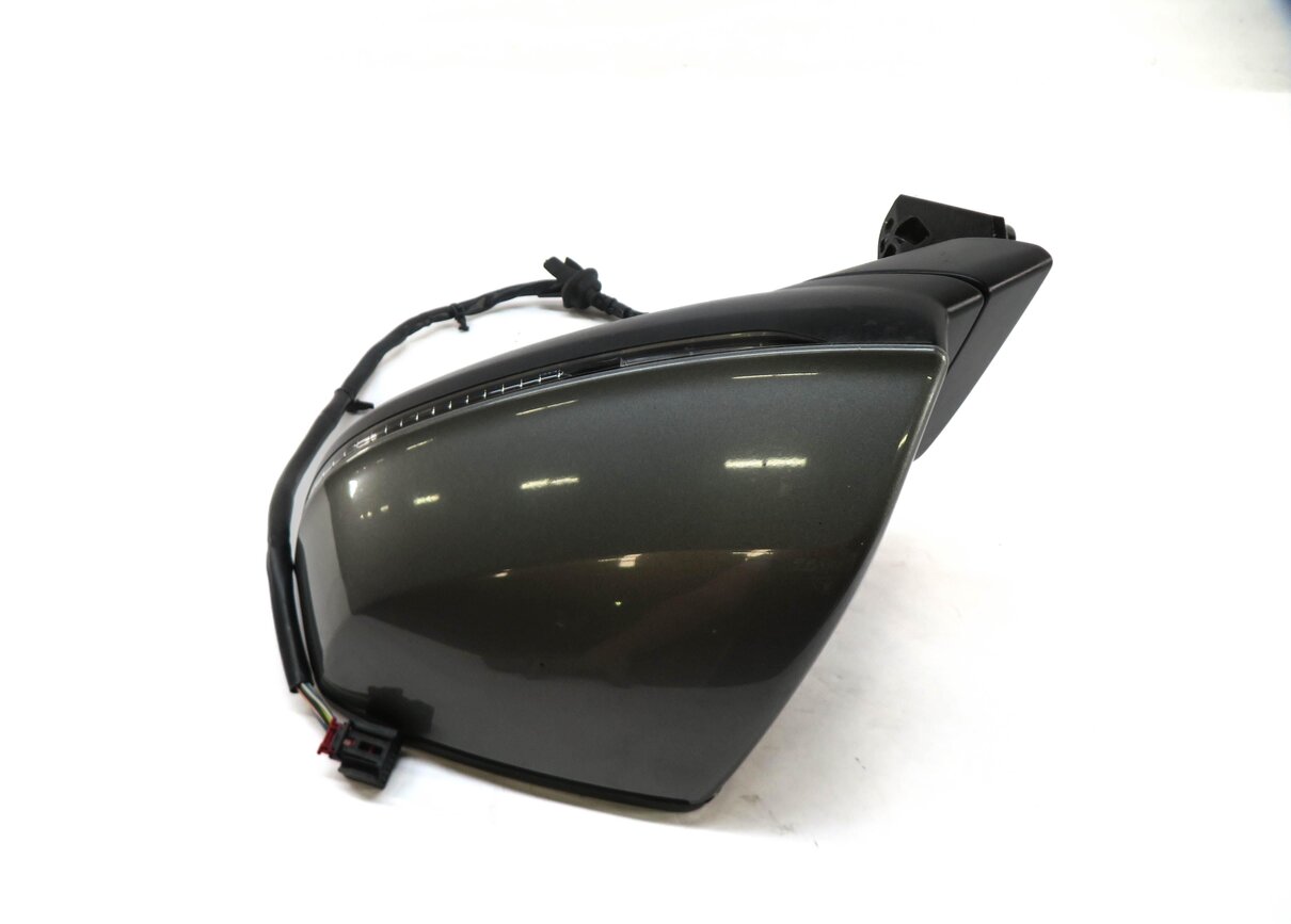 Thumbnail 5: 17-19 AUDI Q7 4M FRONT LEFT DRIVER DOOR MIRROR BLIND SPOT AUTODIM HEATED (GRAY)