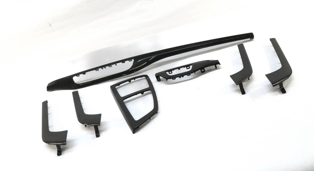 Thumbnail 14: 2017 AUDI Q7 (4M) INTERIOR DOOR CONSOLE DASH TRIM PANEL SET OF 7 (GRAY OAK WOOD)