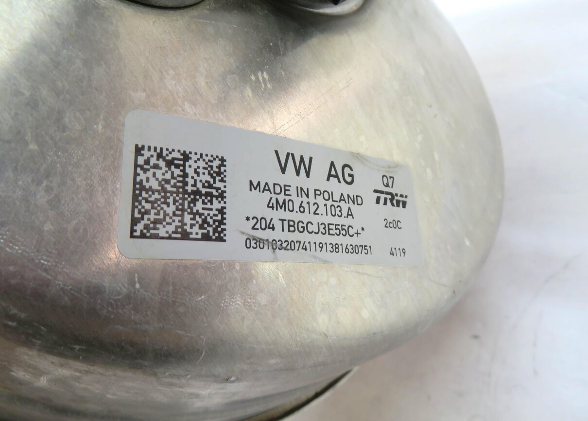 Thumbnail 5: 2017-2022 AUDI Q7 (4M) POWER BRAKE BOOSTER w/ MASTER CYLINDER & RESERVOIR