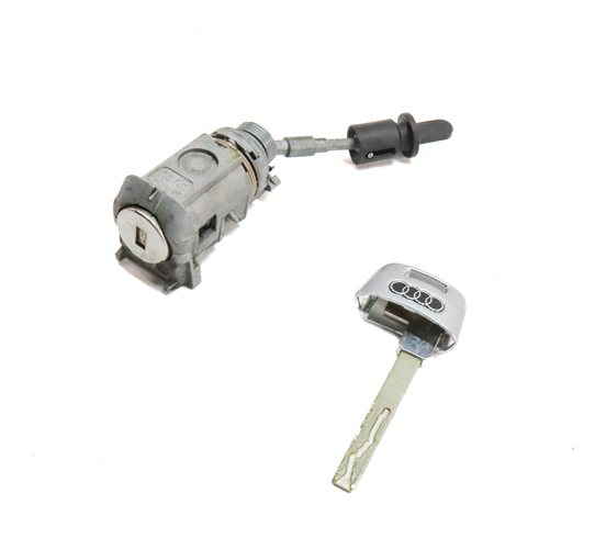 2017 AUDI Q7 (4M) FRONT LEFT DRIVER DOOR HADLE LOCK CYLINDER w/ SKELETON KEY