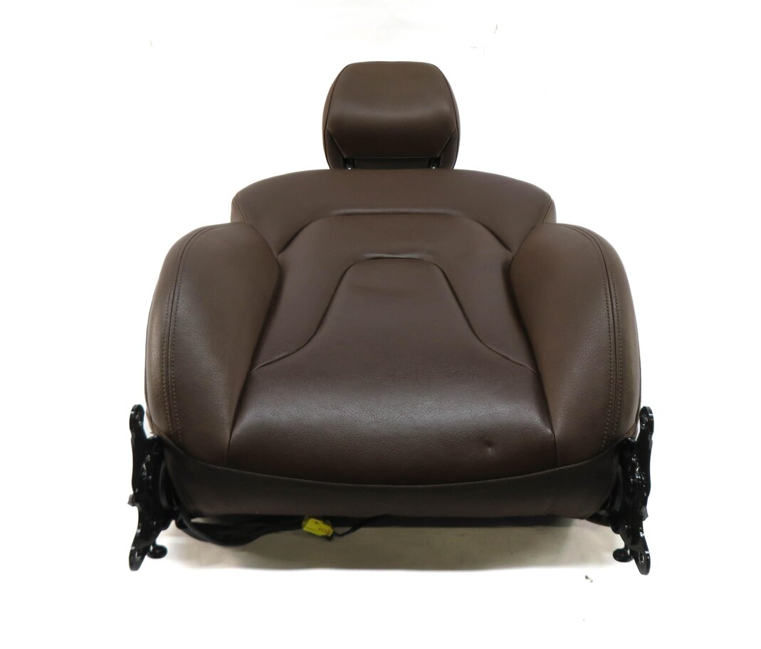 13-16 AUDI A4 (B8) FRONT RIGHT PASSENGER UPPER SEAT CUSHION (BROWN LEATHER)
