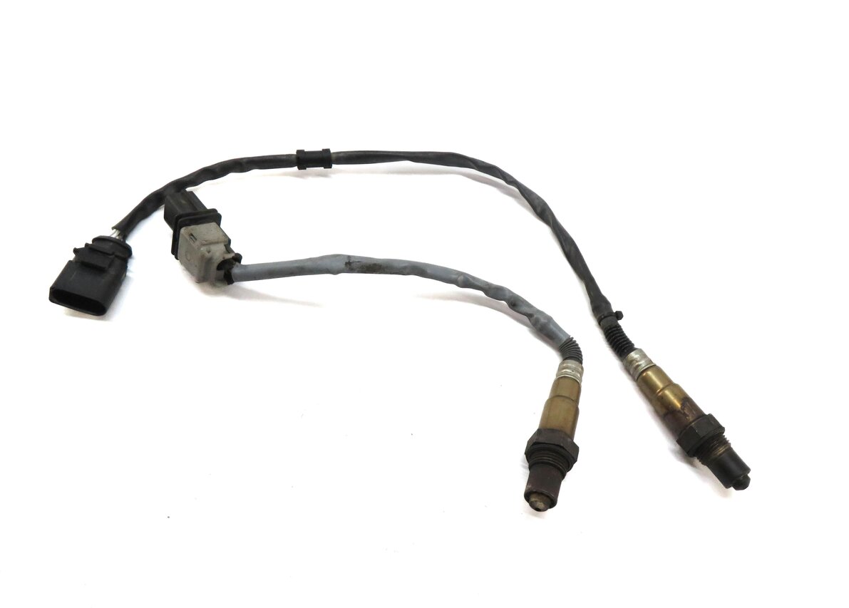 15 AUDI A4 (B8 8K) 2.0T 2.0L CAED ENGINE O2 OXYGEN SENSOR SET/2