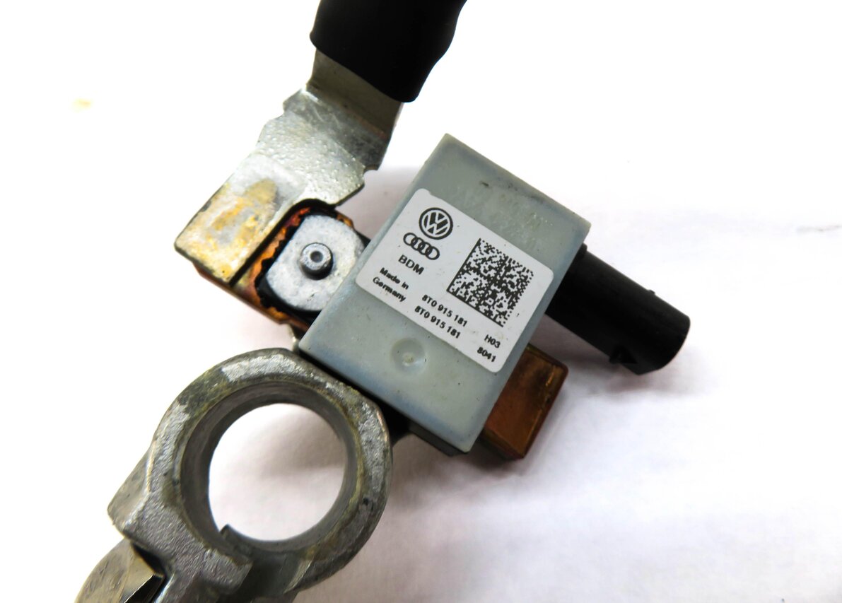 Thumbnail 4: 15 AUDI A4 (B8 8K) NEGATIVE BATTERY CABLE w/ IBS INTELLIGENT BATTERY MODULE