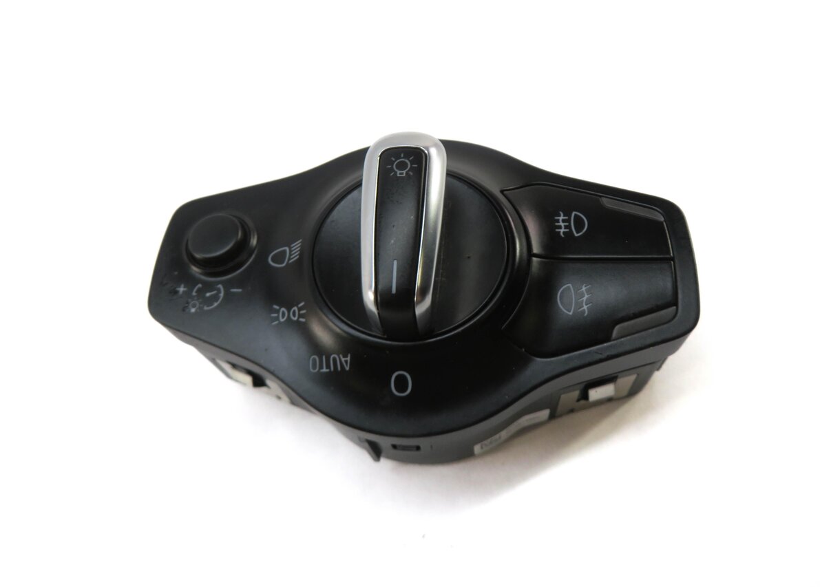 Thumbnail 3: 14-15 AUDI A4 (B8 8K) HEADLIGHT HEAD LIGHT FOG LIGHT SWITCH (BLACK)