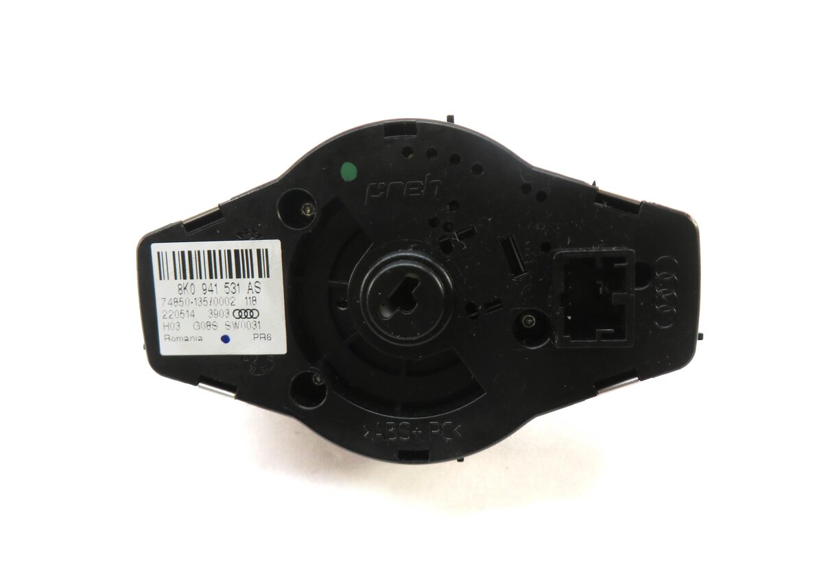 Thumbnail 4: 14-15 AUDI A4 (B8 8K) HEADLIGHT HEAD LIGHT FOG LIGHT SWITCH (BLACK)