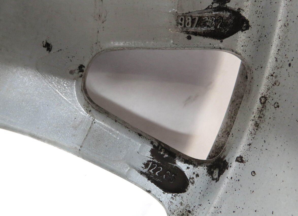 Thumbnail 7: 2005-2008 PORSCHE BOXSTER CAYMAN 987 FRONT BOXSTER II WHEEL RIM 17x6.5 (OPT 393)
