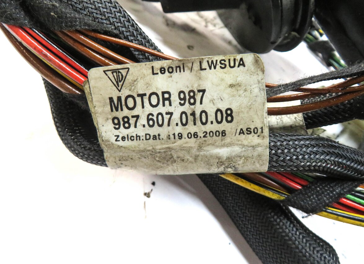 Thumbnail 4: 2007 PORSCHE BOXSTER (987) 2.7L ENGINE WIRING HARNESS LOOM (XENON M/T MANUAL)