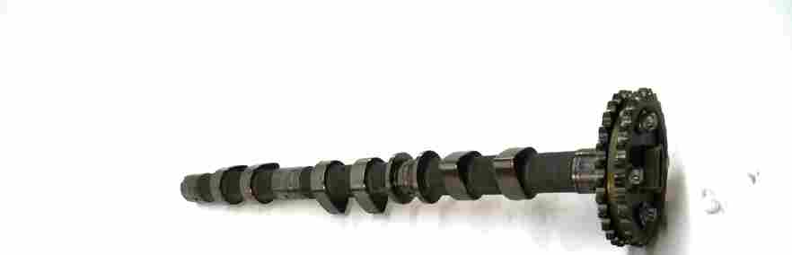 06-08 BOXSTER CAYMAN 987 2.7L LEFT CYLINDER HEAD EXHAUST CAMSHAFT & TIMING GEAR